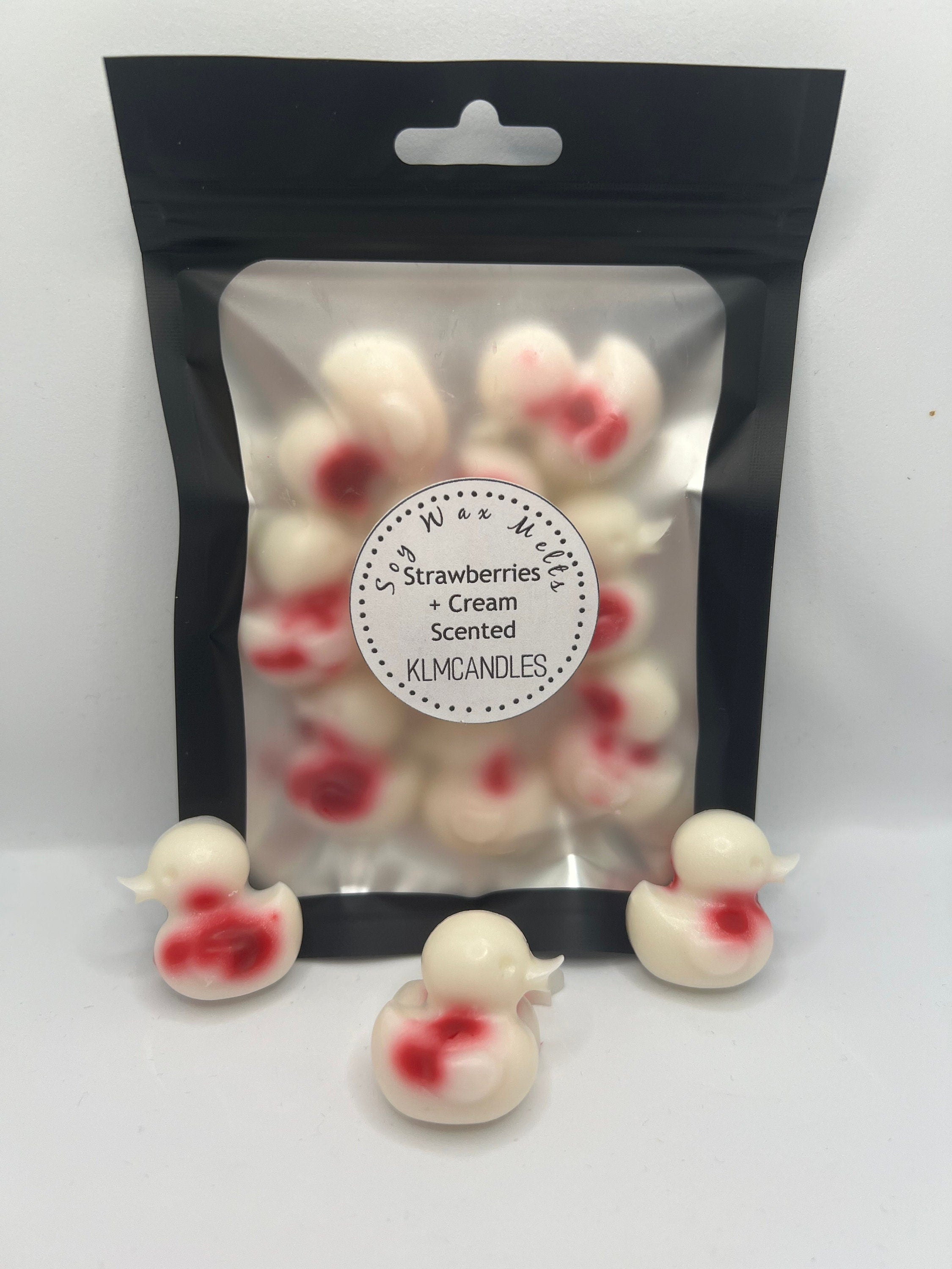Strawberries + Cream Scented Handmade Soy Wax Melts