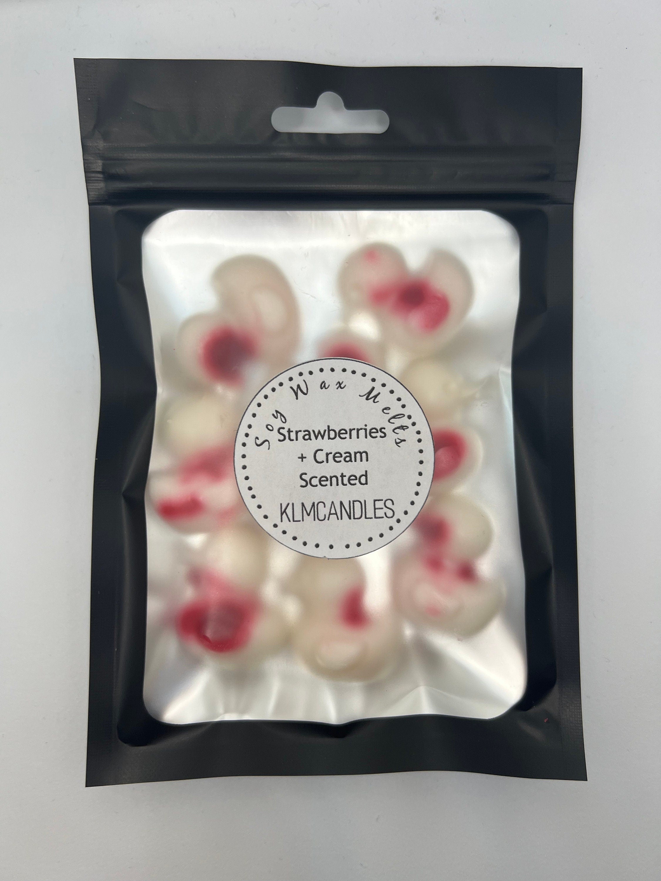 Strawberries + Cream Scented Handmade Soy Wax Melts