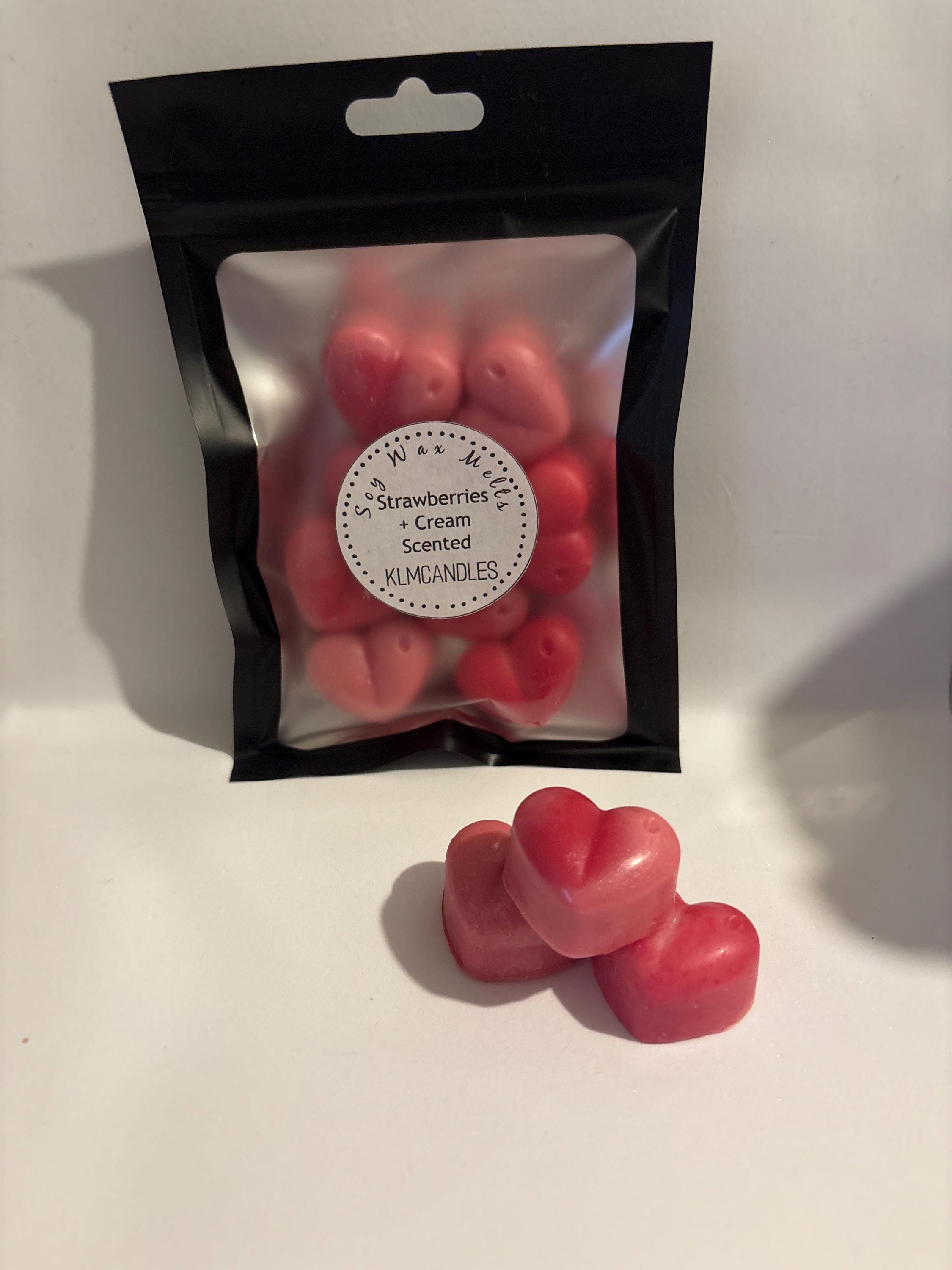 Strawberries + Cream Scented Handmade Soy Wax Melts