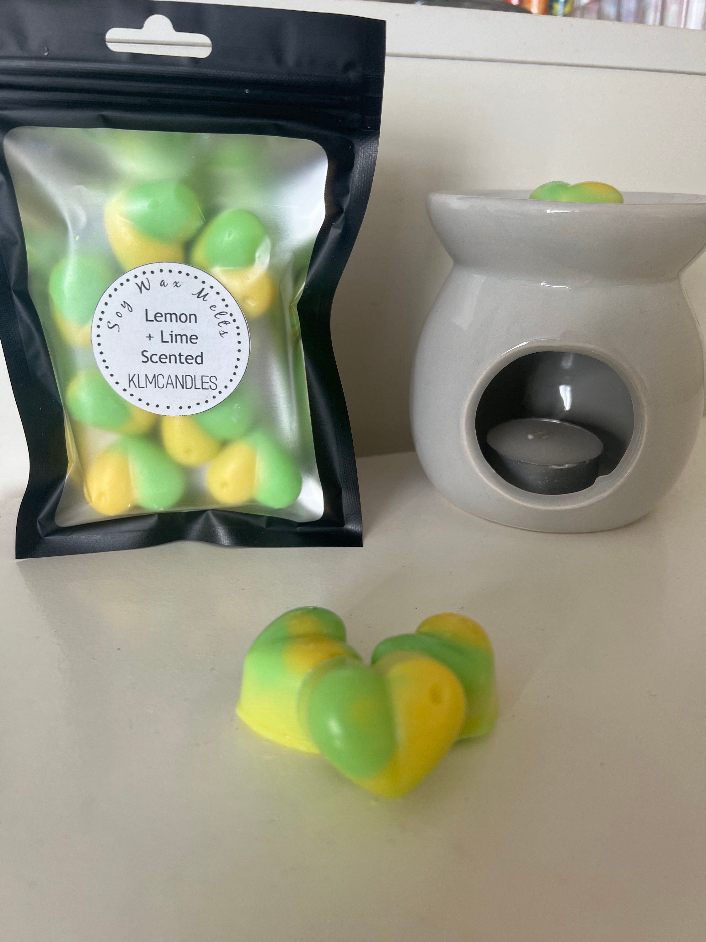 Lemon and Lime Scented Handmade Soy Wax Melts
