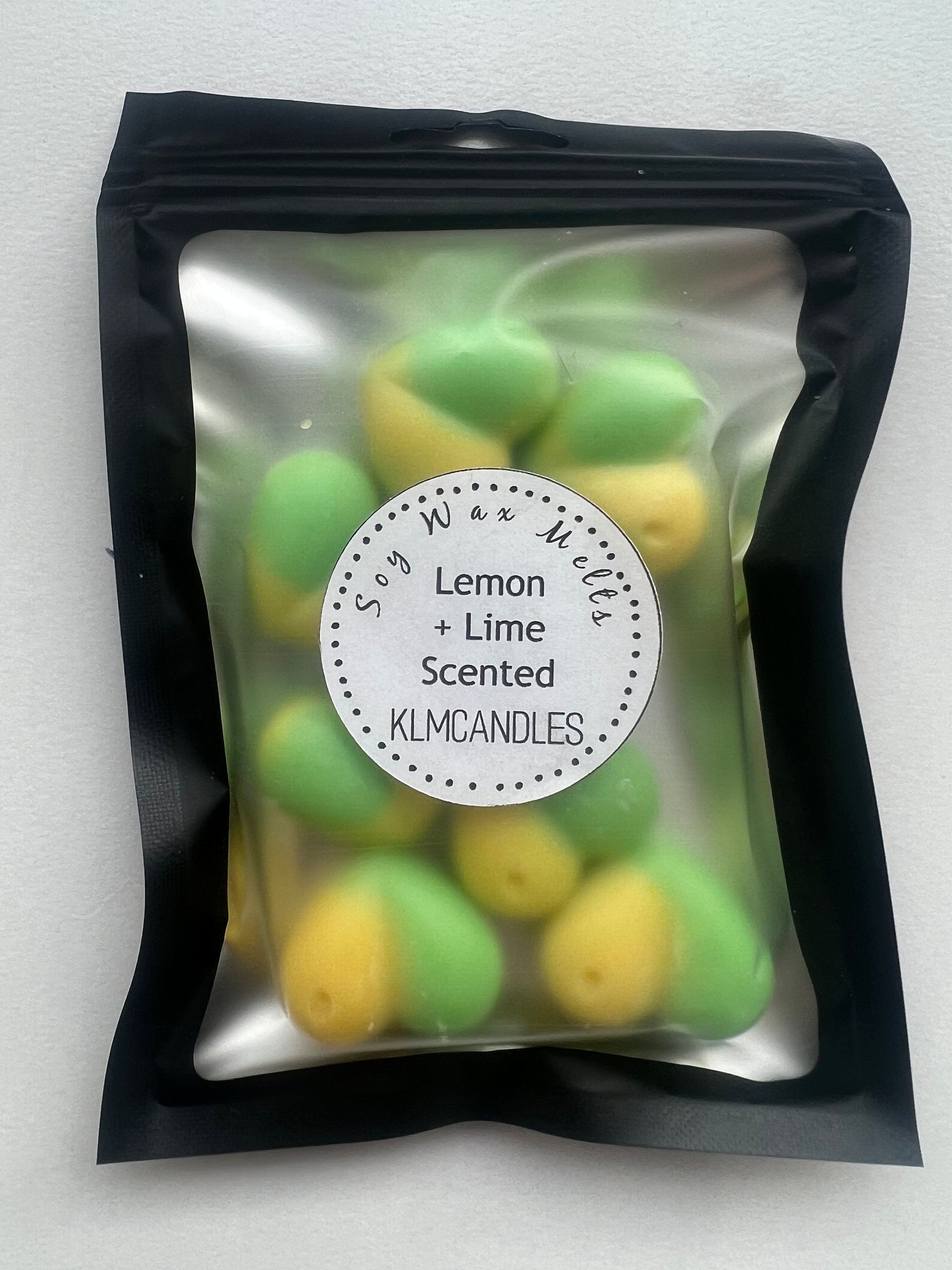 Lemon and Lime Scented Handmade Soy Wax Melts