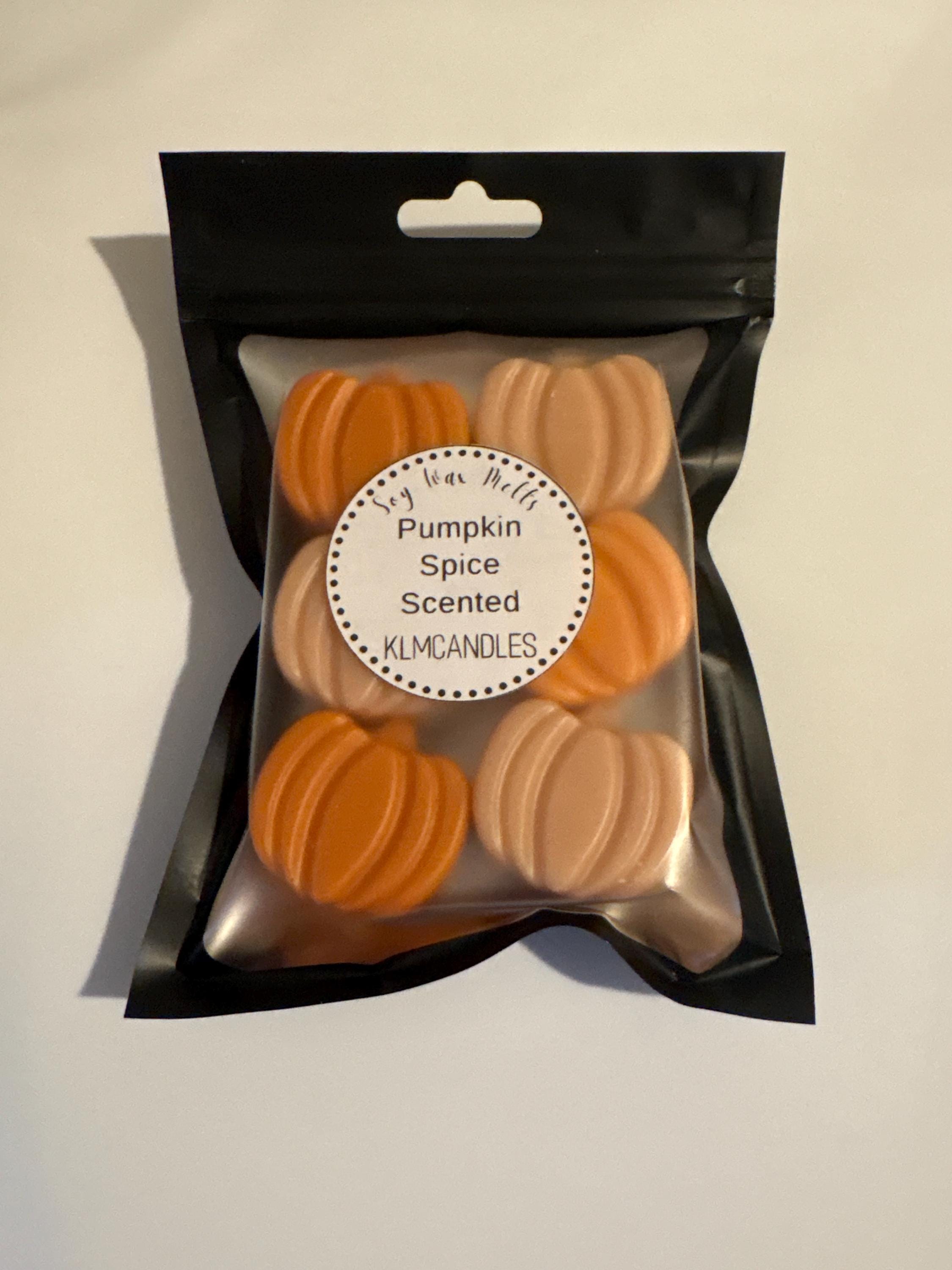 Pumpkin Spice Scented Handmade Soy Wax Melts.