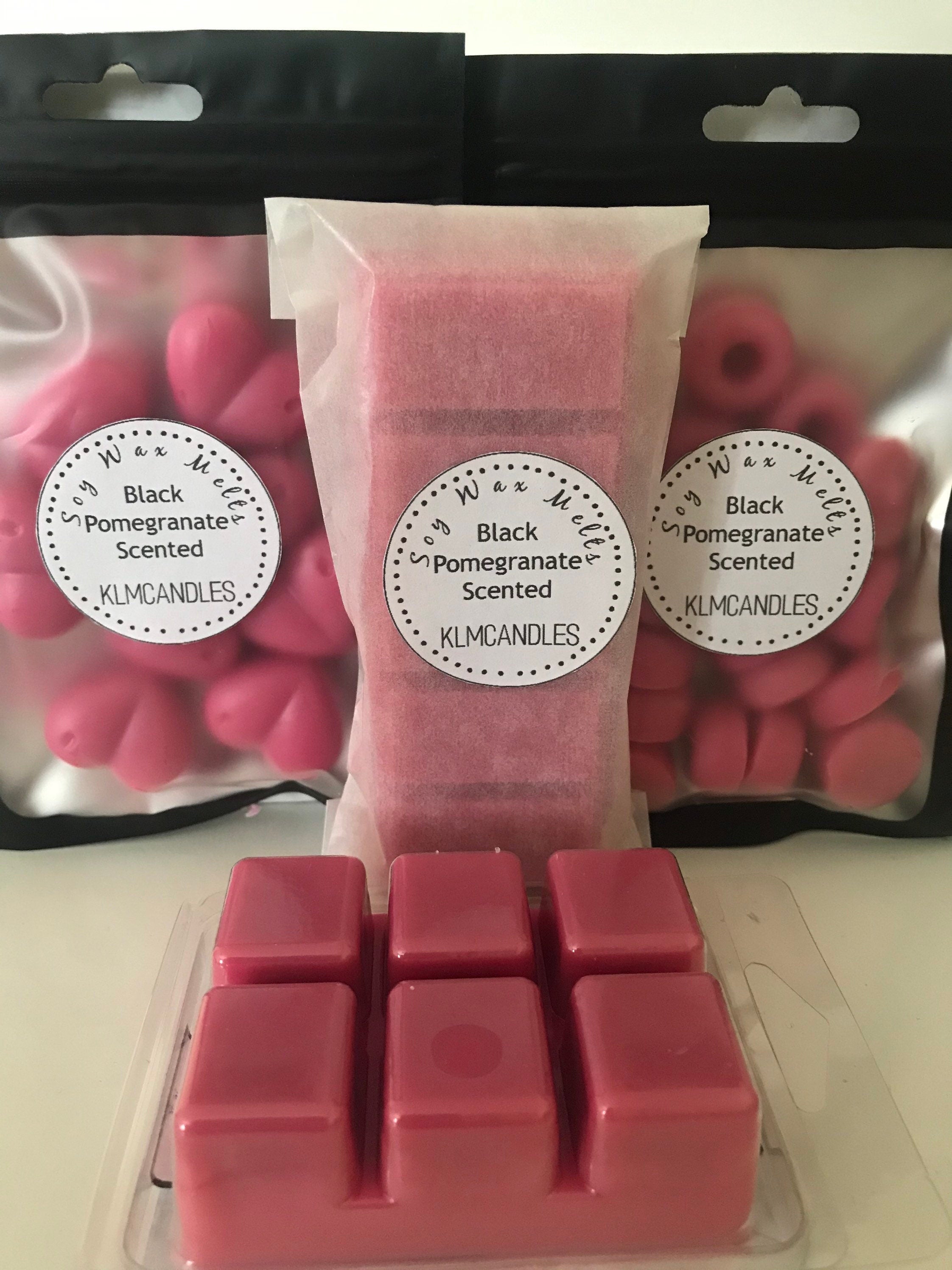 Black Pomegranate Scented Handmade Soy Wax Melts