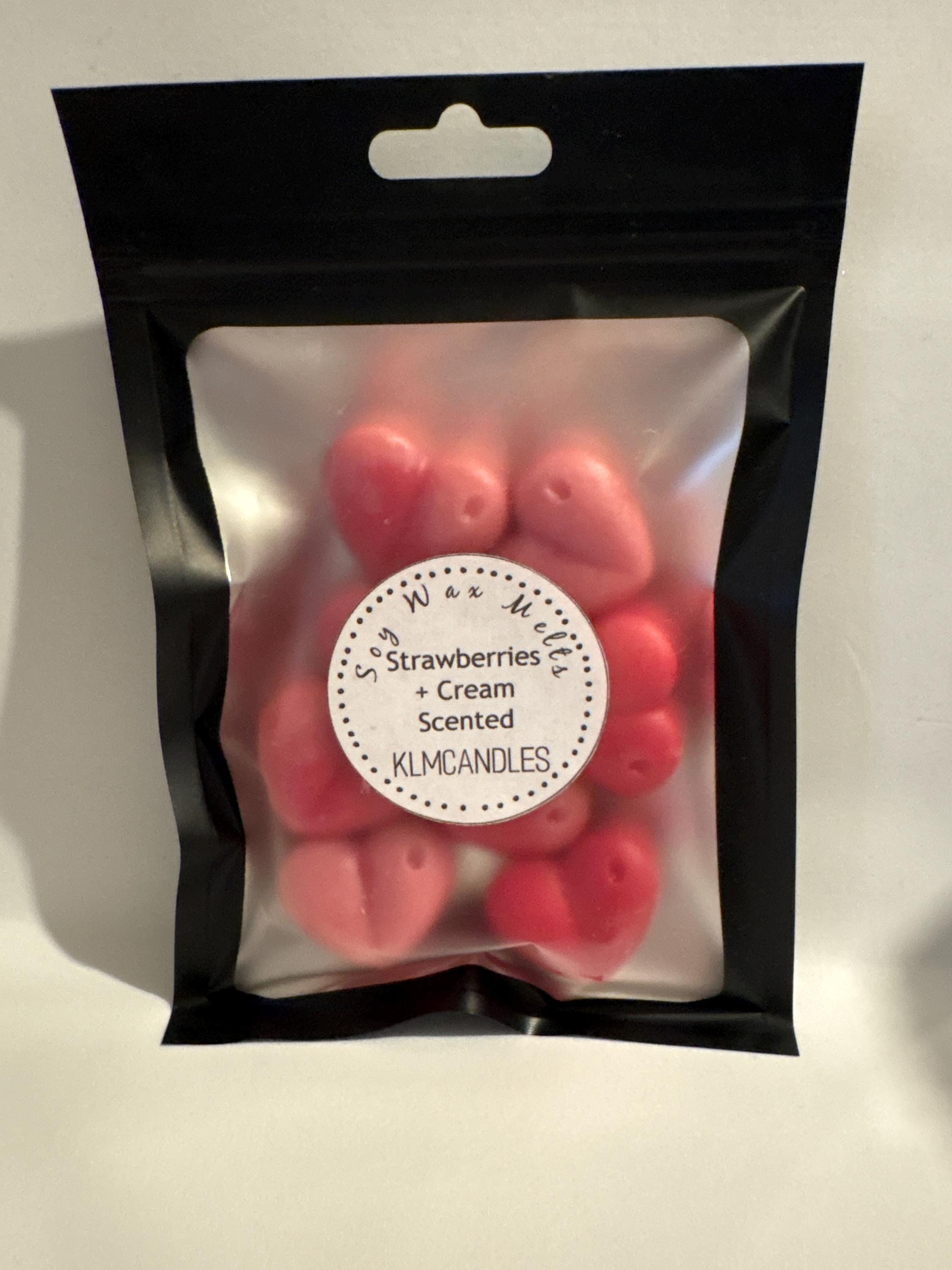 Strawberries + Cream Scented Handmade Soy Wax Melts