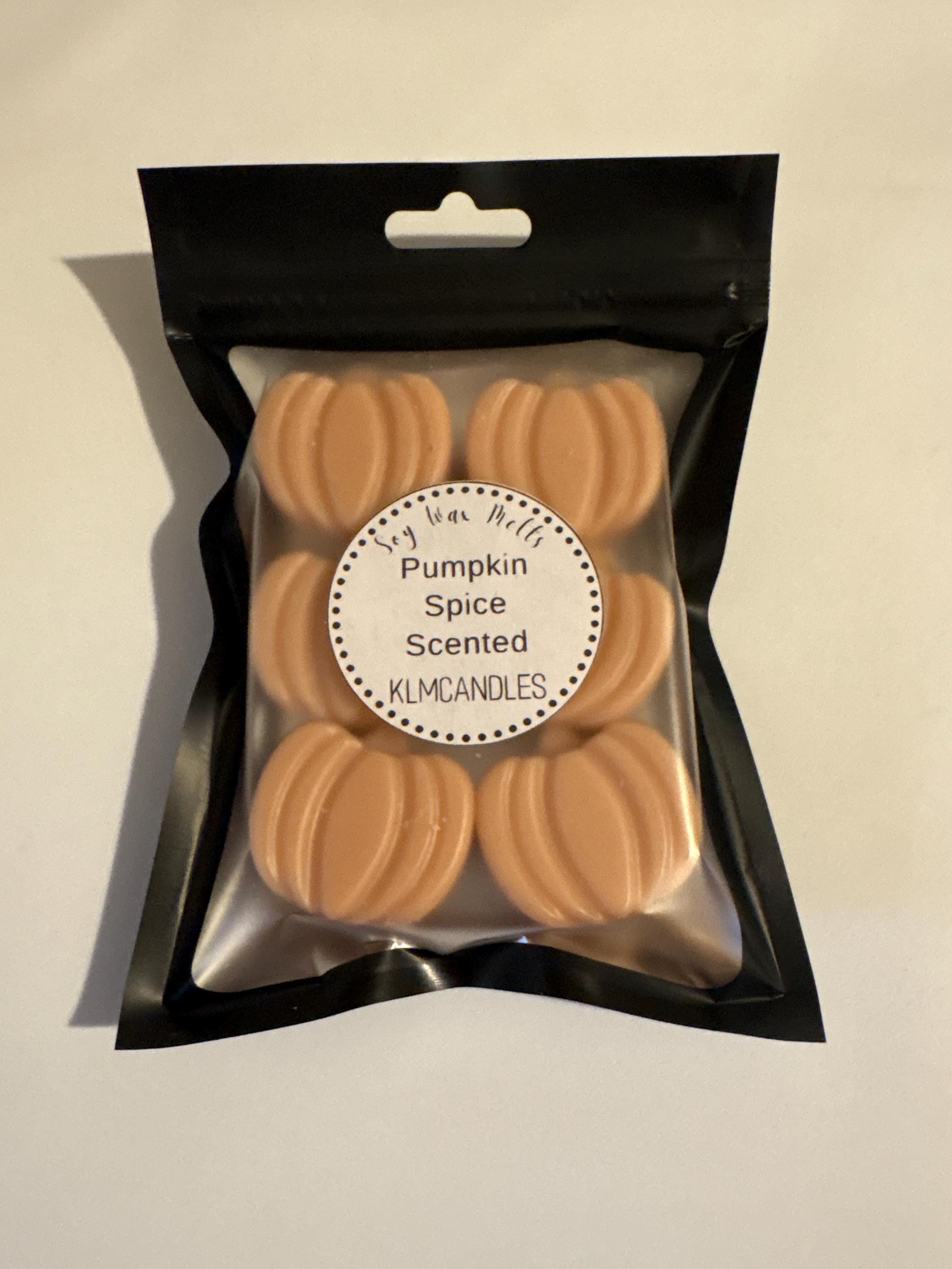 Pumpkin Spice Scented Handmade Soy Wax Melts.
